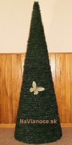 kruhový vianočný stromček