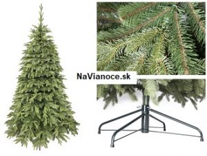 umelé vianočné stromčeky naturálne